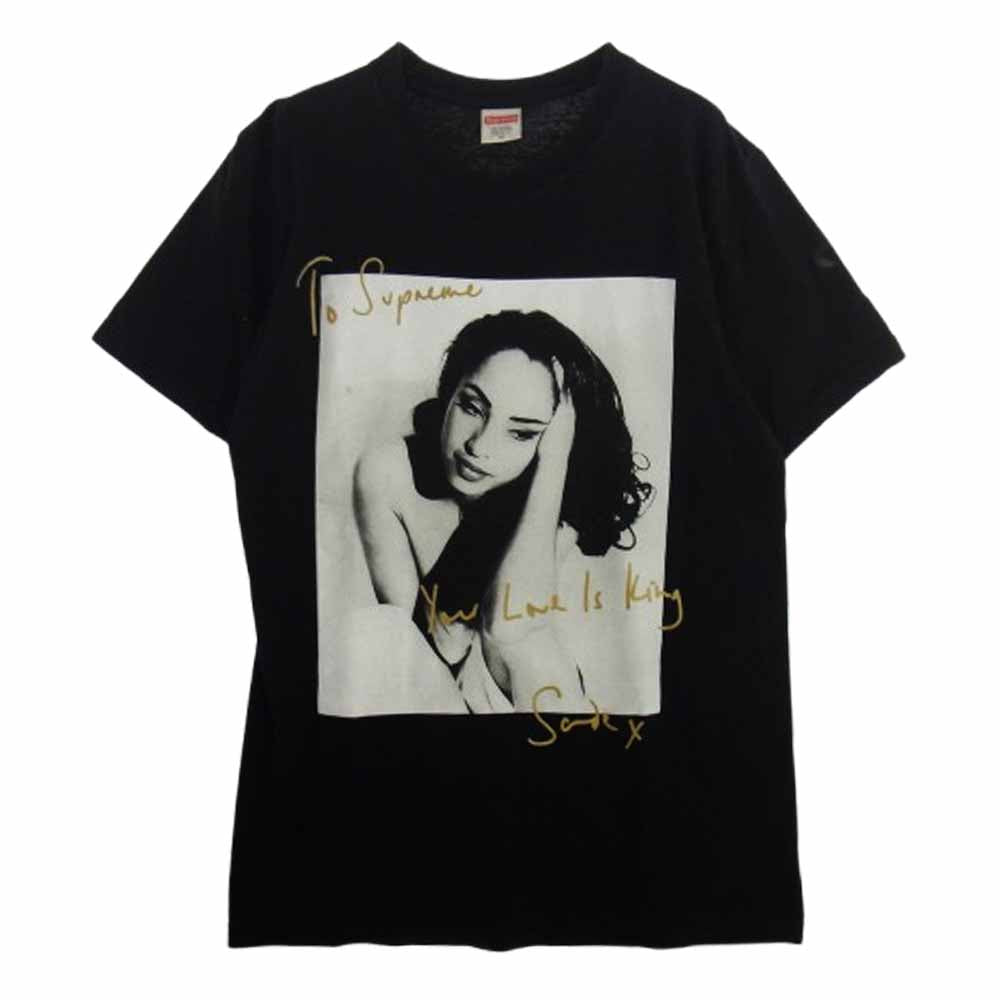 Supreme シュプリーム 17SS Sade Tee シャーデー プリント 半袖 Tシャツ ブラック系 M【中古】