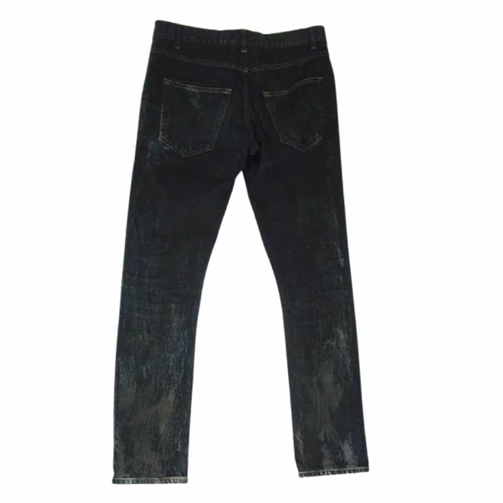 SAINT LAURENT サンローラン 357814 Y879F エディ期 Destroyed Skinny Jeans デストロイ ダメージ スキニー デニム スキニー パンツ ブラック系 28【中古】