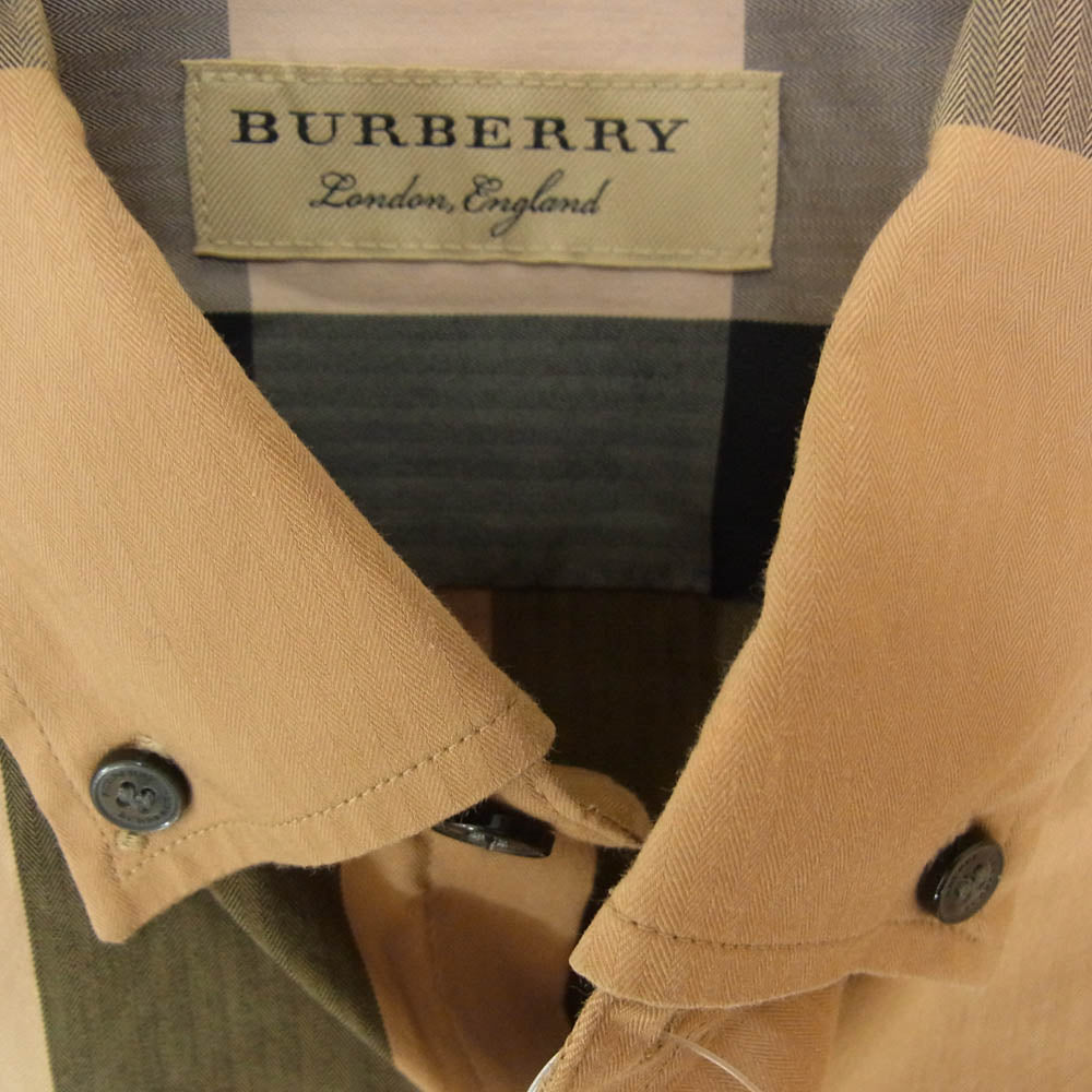 BURBERRY バーバリー 18AW 4045831 ノバ ノヴァ チェック ボタンダウン 長袖 シャツ ブラウン系 S【中古】