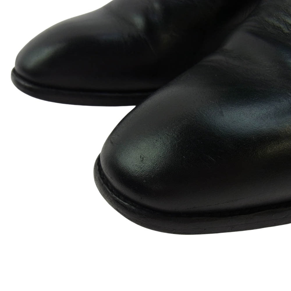 SAINT LAURENT サンローラン 442250 Classic Wyatt Harness Ring Boot レザー クラシック ワイアット ハーネス リング ブーツ ブラック系 40.5【中古】