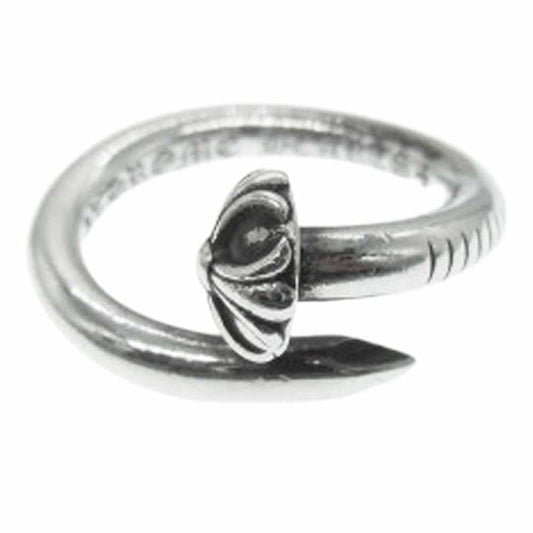 CHROME HEARTS クロムハーツ（原本有） NAIL CRSBALL ネイル クロスボール リング シルバー系 約16号【中古】
