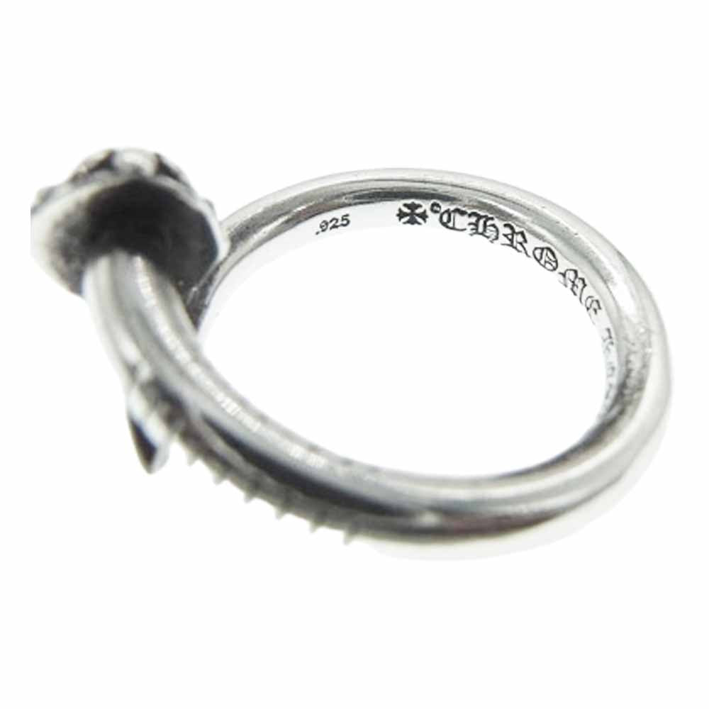 CHROME HEARTS クロムハーツ（原本有） NAIL CRSBALL ネイル クロスボール リング シルバー系 約16号【中古】
