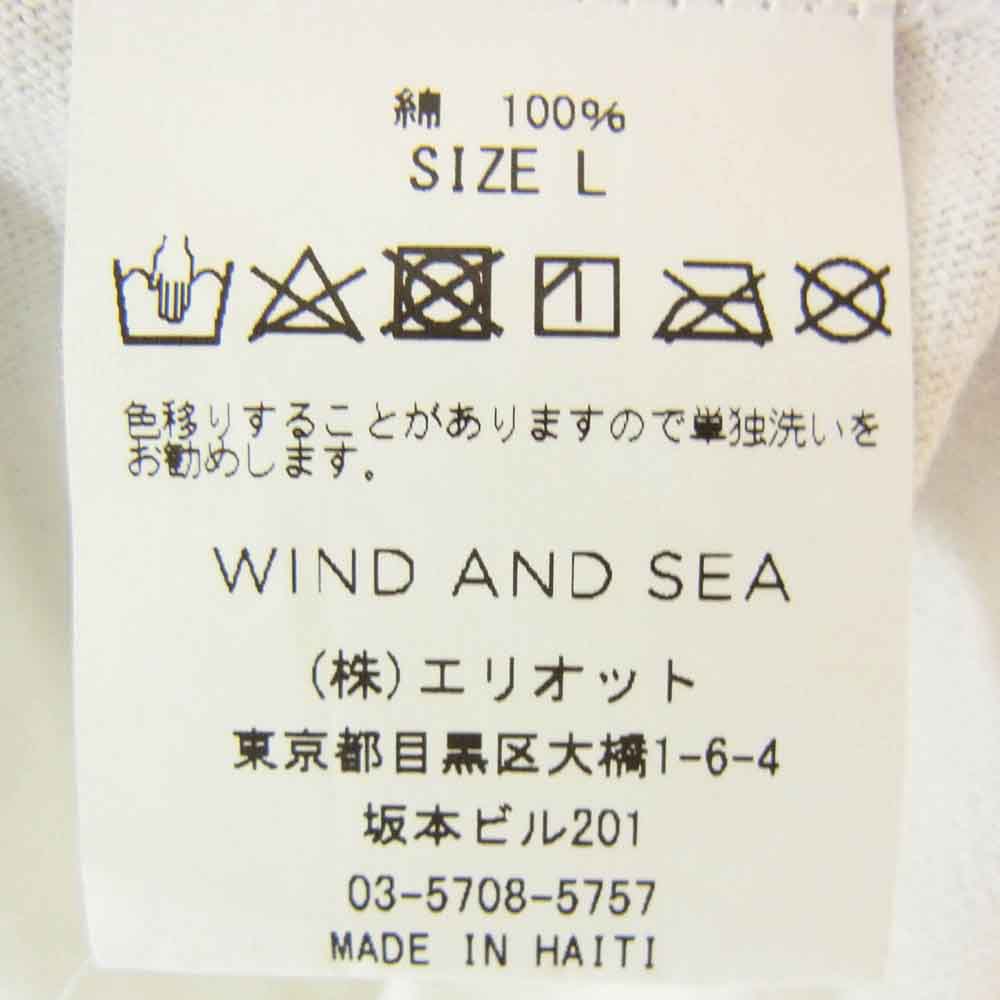 WIND AND SEA ウィンダンシー WDS-CS-118 PALM TREE PHOTO フォト プリント 半袖 Tシャツ ブラック系 L【中古】