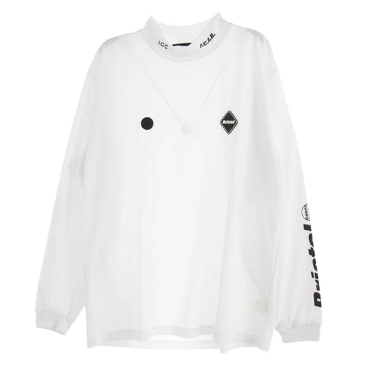 F.C.R.B. エフシーアールビー × #FR2 GOLF エフアールツー ゴルフ プリント 長袖 ロングスリーブ カットソー ホワイト系 XL【美品】【中古】