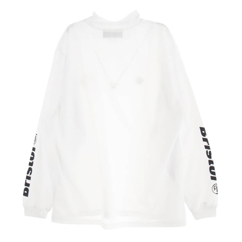 F.C.R.B. エフシーアールビー × #FR2 GOLF エフアールツー ゴルフ プリント 長袖 ロングスリーブ カットソー ホワイト系 XL【美品】【中古】