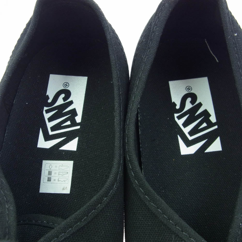 VANS バンズ VN0007QZBKA Authentic Reissue 44 Triple Black オーセンティック リシュー ローカット スニーカー ブラック系 28cm【美品】【中古】