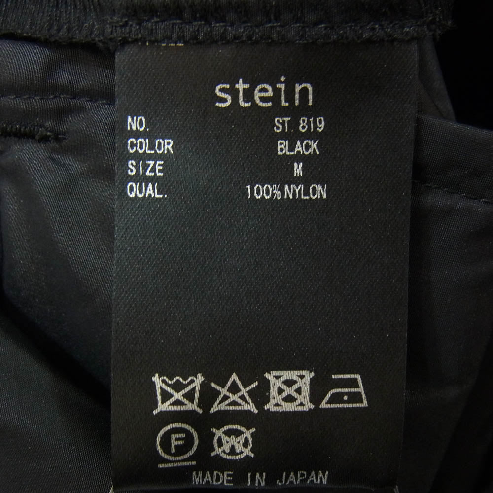 ssstein シュタイン 24SS ST.819 NYLON TAFTA TRACK EASY TROUSERS ナイロン タフタ トラック イージー パンツ ブラック系 M【美品】【中古】