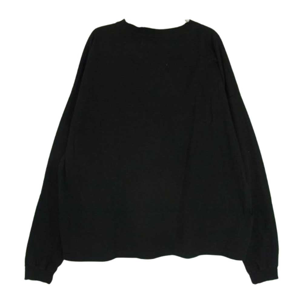 ダイリク 23AW 23AW C10 MOVIE Tee フロント刺繍 ロングスリーブ  長袖 カットソー ブラック系 F【美品】【中古】