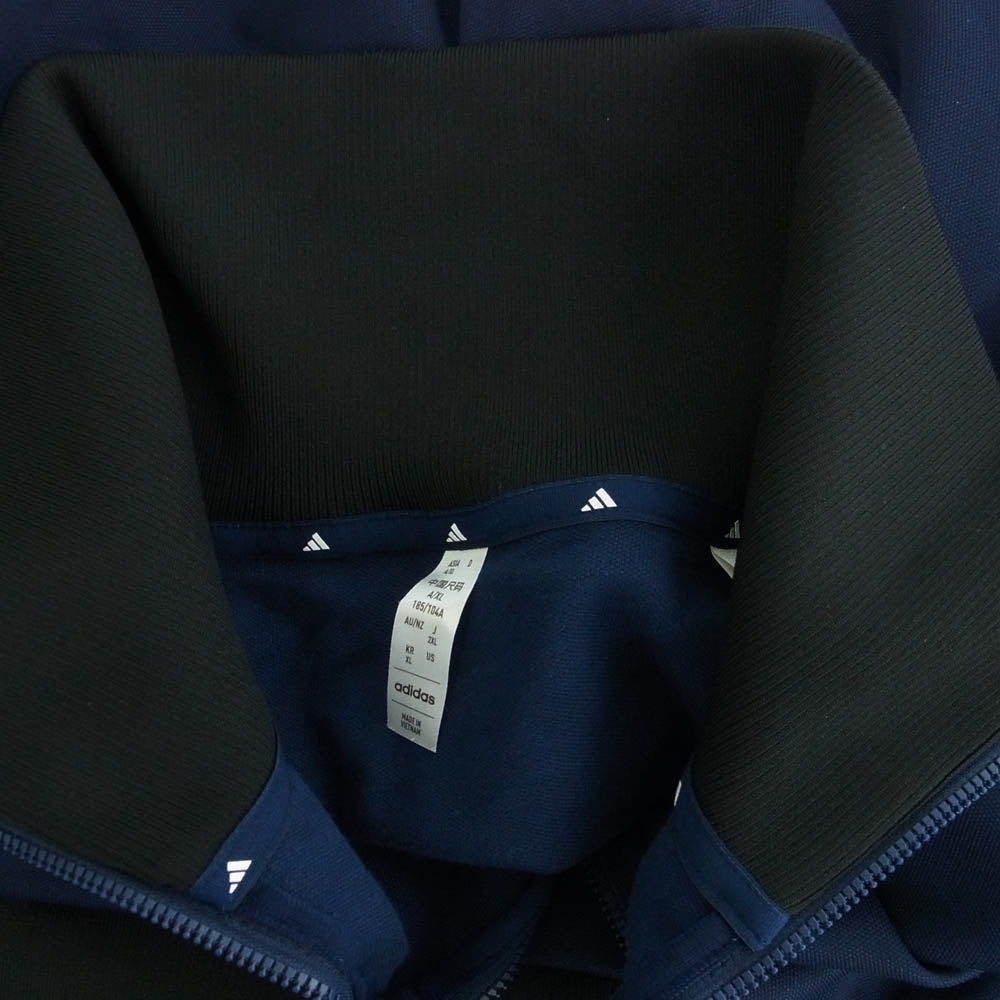 adidas アディダス IT6869 IT6870 CLUBHAUS クラブハウス Track Jacket Wide Tapered Pants トラック ジャケット ワイド パンツ セットアップ ネイビー系 XXL【新古品】【未使用】【中古】