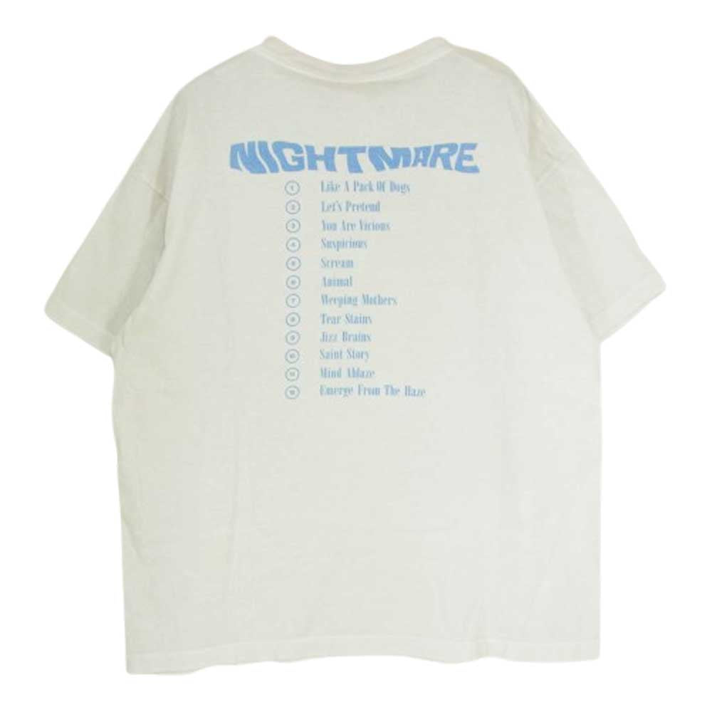 SAINT MICHAEL セントマイケル 23AW SM-A23-0000-C10 × FORSOMEONE フォーサムワン SS T-SHIRT クルーネック プリント 半袖 Tシャツ ホワイト系 XL【美品】【中古】
