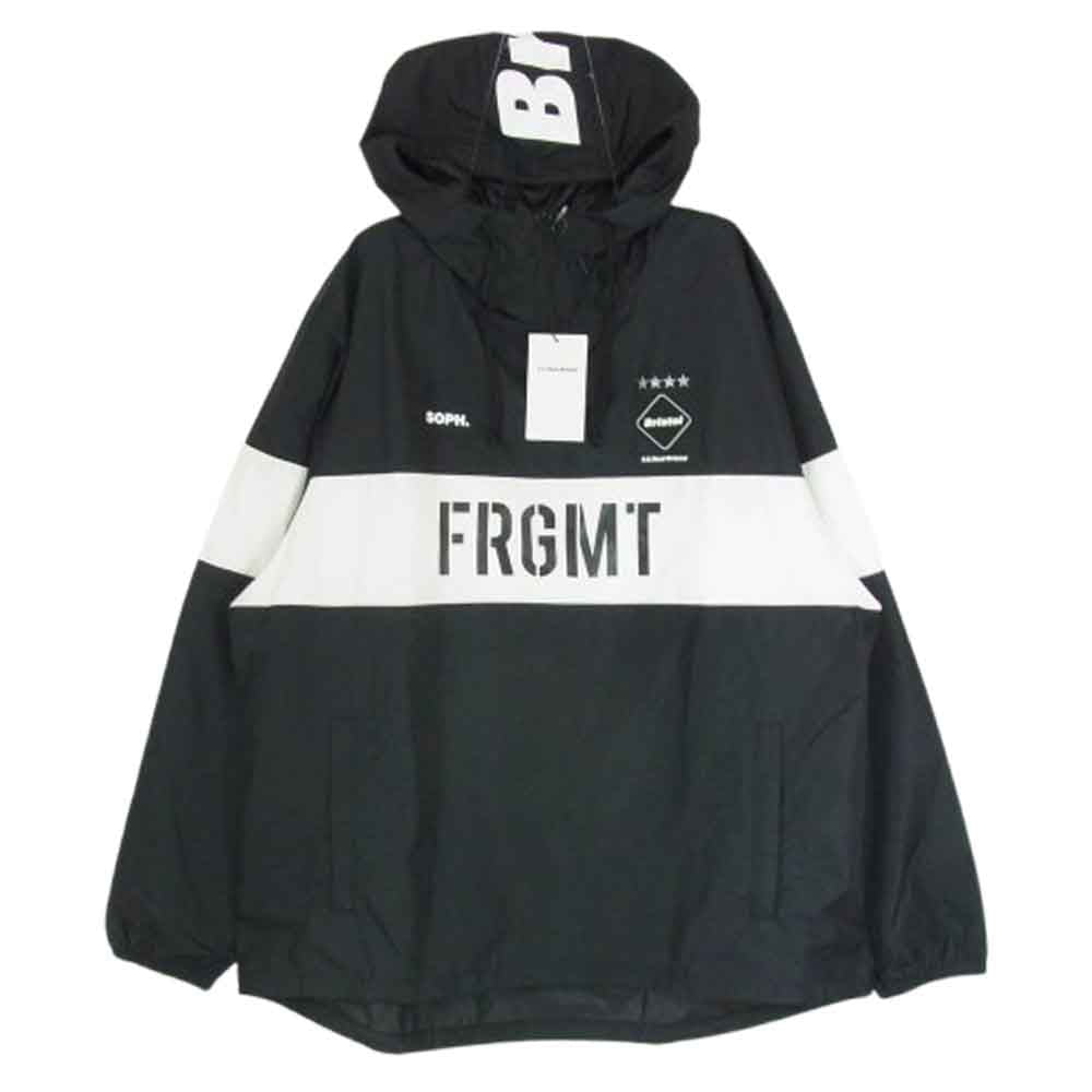 F.C.R.B. エフシーアールビー 18AW FCRB-189115 × FRAGMENT DESIGN フラグメントデザイン TRAINING ANORAK SPONSORED トレーニング アノラック ジャケット ブラック系 L【新古品】【未使用】【中古】