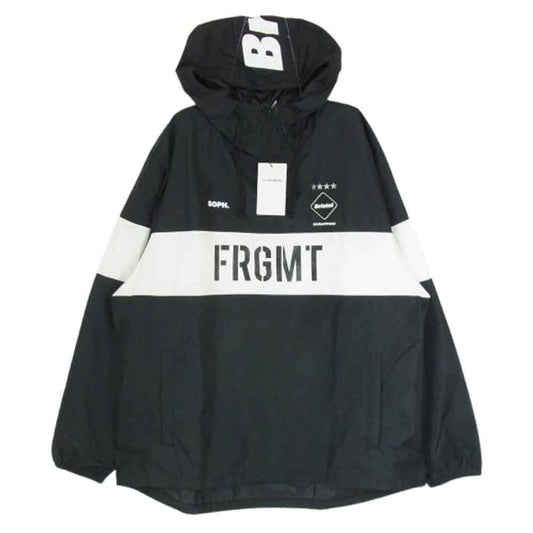 F.C.R.B. エフシーアールビー 18AW FCRB-189115 × FRAGMENT DESIGN フラグメントデザイン TRAINING ANORAK SPONSORED トレーニング アノラック ジャケット ブラック系 L【新古品】【未使用】【中古】