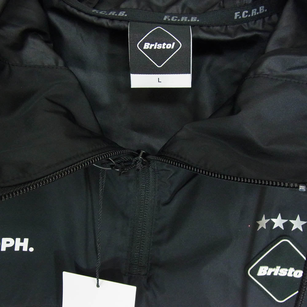 F.C.R.B. エフシーアールビー 18AW FCRB-189115 × FRAGMENT DESIGN フラグメントデザイン TRAINING ANORAK SPONSORED トレーニング アノラック ジャケット ブラック系 L【新古品】【未使用】【中古】