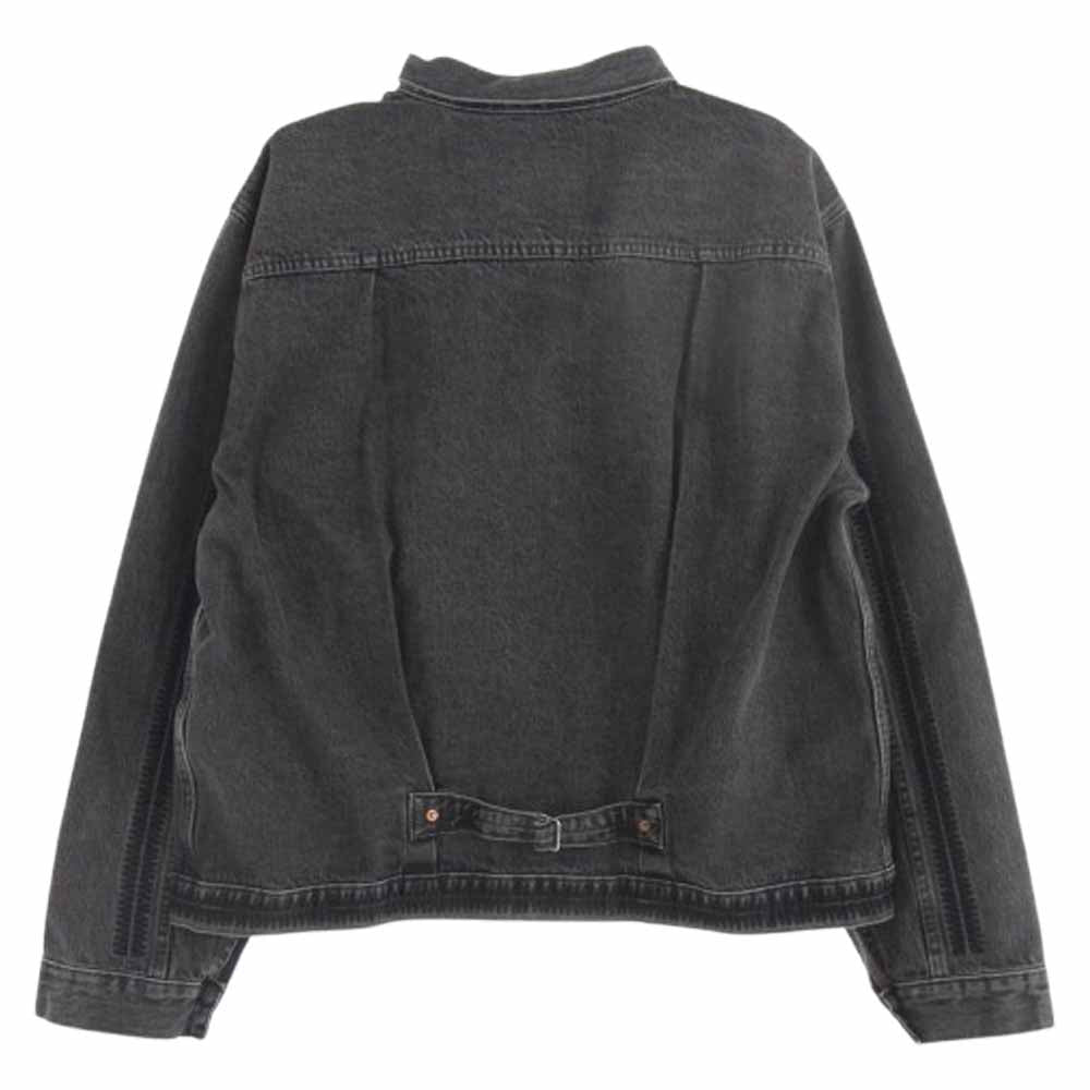 UNDERCOVER アンダーカバー 25SS 001YX0000 × Levis リーバイス TYPE I ダブルネーム GIZA刺繍 トラッカー ジャケット グレー系 XXL【美品】【中古】