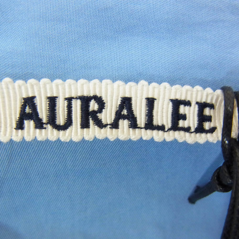 AURALEE オーラリー 25SS A25SS02TN WASHED FINX TWILL BIG SHIRT ウォッシュド フィンクス コットンツイル ビッグ 長袖 シャツ ブルー系 4【極上美品】【中古】