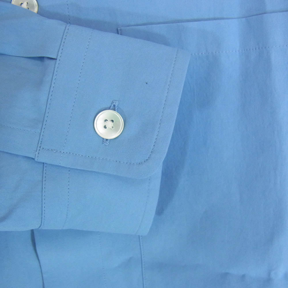 AURALEE オーラリー 25SS A25SS02TN WASHED FINX TWILL BIG SHIRT ウォッシュド フィンクス コットンツイル ビッグ 長袖 シャツ ブルー系 4【極上美品】【中古】