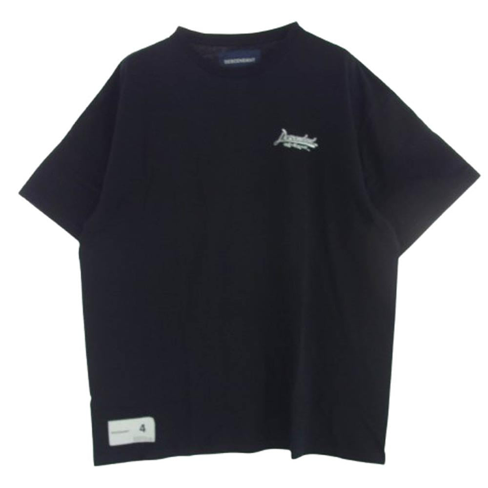 DESCENDANT ディセンダント 23SS UNDER THE CURRENT SS ロゴ 半袖 Tシャツ ブラック系 4【中古】