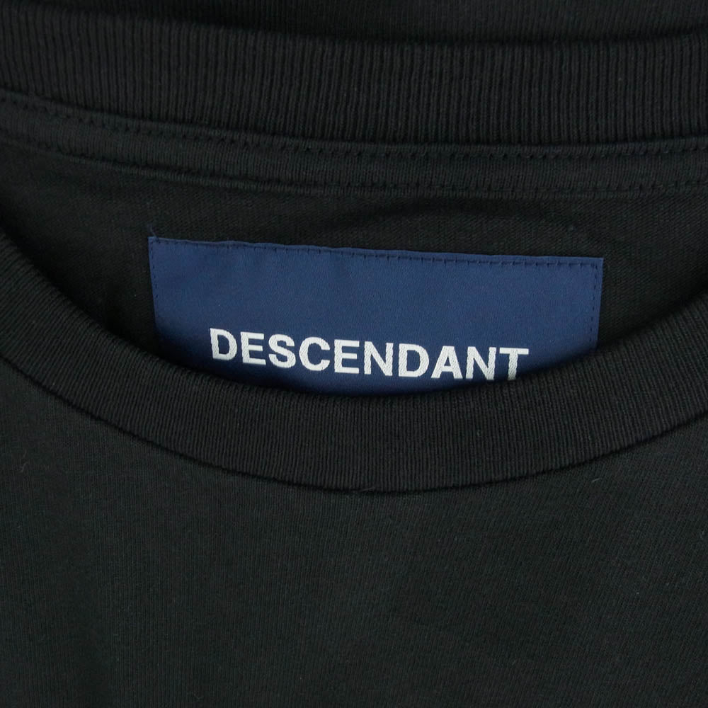 DESCENDANT ディセンダント 23SS UNDER THE CURRENT SS ロゴ 半袖 Tシャツ ブラック系 4【中古】