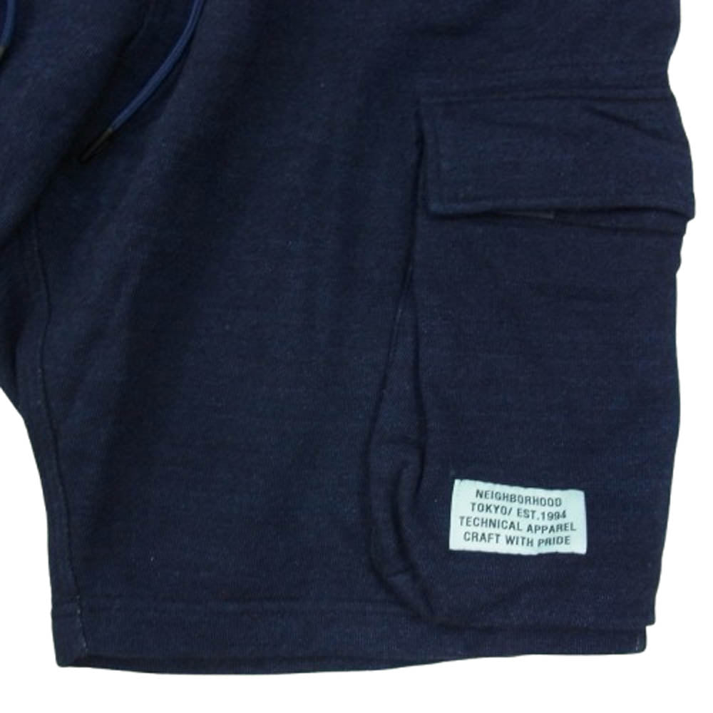 NEIGHBORHOOD ネイバーフッド 20SS 201UWNH-PTM02 ID-CARGO C-ST スウェット カーゴ ショーツ ハーフパンツ ネイビー系 S【中古】