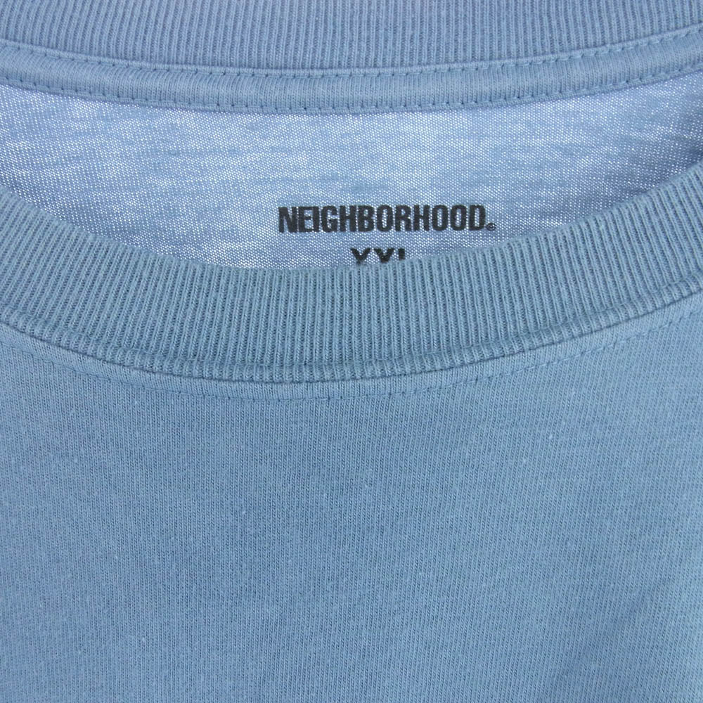 NEIGHBORHOOD ネイバーフッド 23SS L/S SPECIMEN RESEARCH LABORATORY Tee SRL バックプリント 長袖カットソー ブルー系 XXL【中古】
