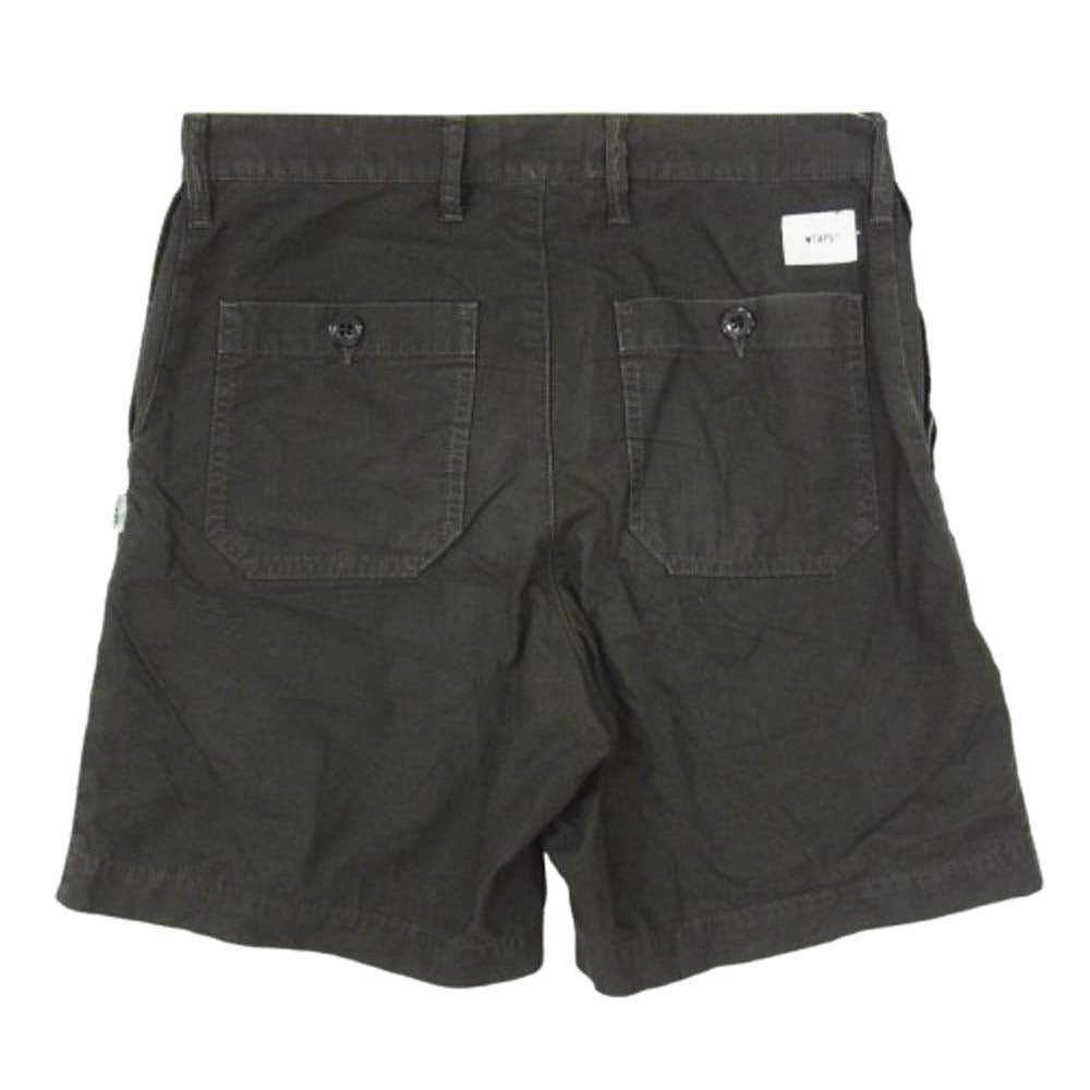WTAPS ダブルタップス 20SS 201BRDT-PTM05 BUDS SHORTS コットン ショーツ ハーフパンツ ブラック系 X01【中古】