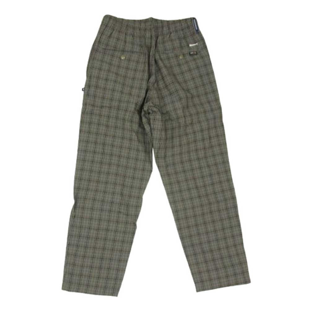 DESCENDANT ディセンダント 21SS 211WVDS-PTM01 SHORE BEACH PANTS チェック柄 テーパード イージー ビーチ パンツ カーキ系 1【新古品】【未使用】【中古】