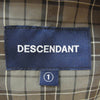 DESCENDANT ディセンダント 21SS 211WVDS-PTM01 SHORE BEACH PANTS チェック柄 テーパード イージー ビーチ パンツ カーキ系 1【新古品】【未使用】【中古】