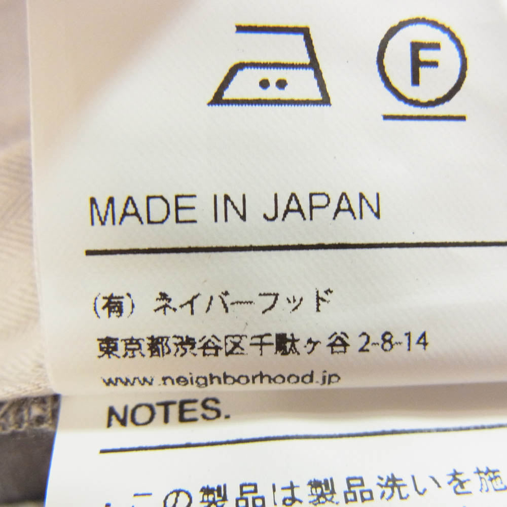 NEIGHBORHOOD ネイバーフッド 23AW 232SPNH-PTM01 1タック チノ トラウザーズ パンツ グレー系 M【中古】