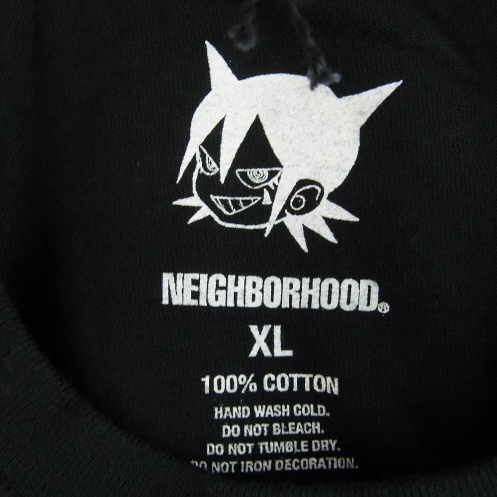 NEIGHBORHOOD ネイバーフッド 23SS 231PCJIN-ST02S NH X JUN INAGAWA.TEE SS-2 ジュンイナガワ プリント 半袖 Tシャツ ブラック系 XL【新古品】【未使用】【中古】