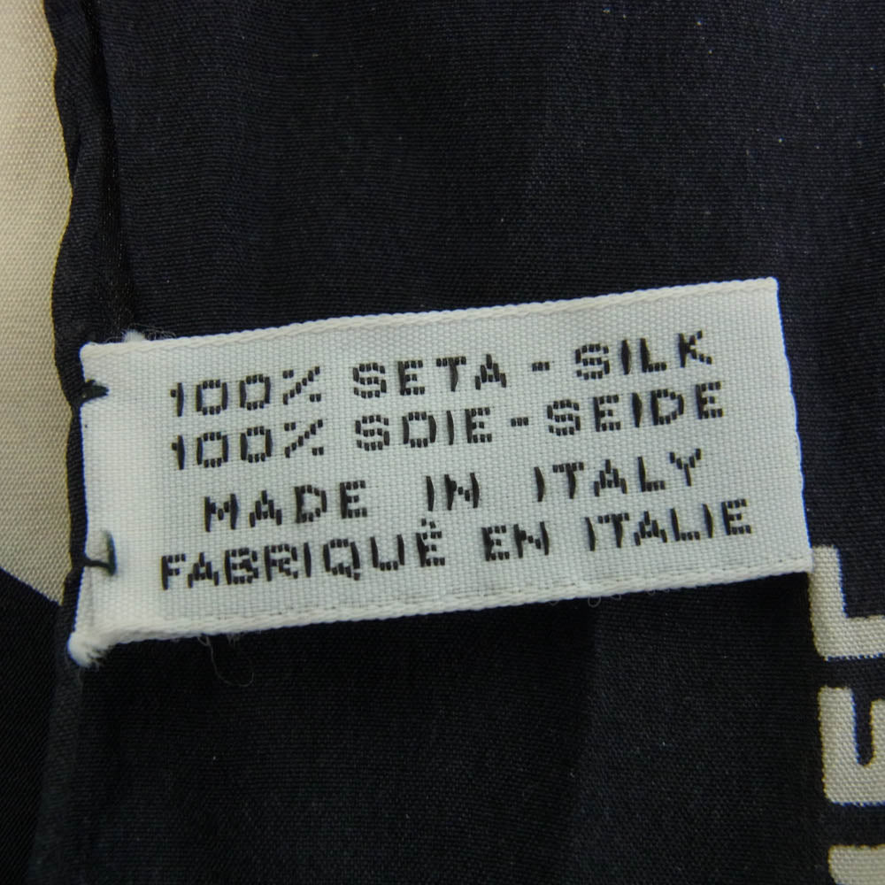 CHANEL シャネル マドモアゼル 大判 シルク スカーフ マルチカラー系【中古】