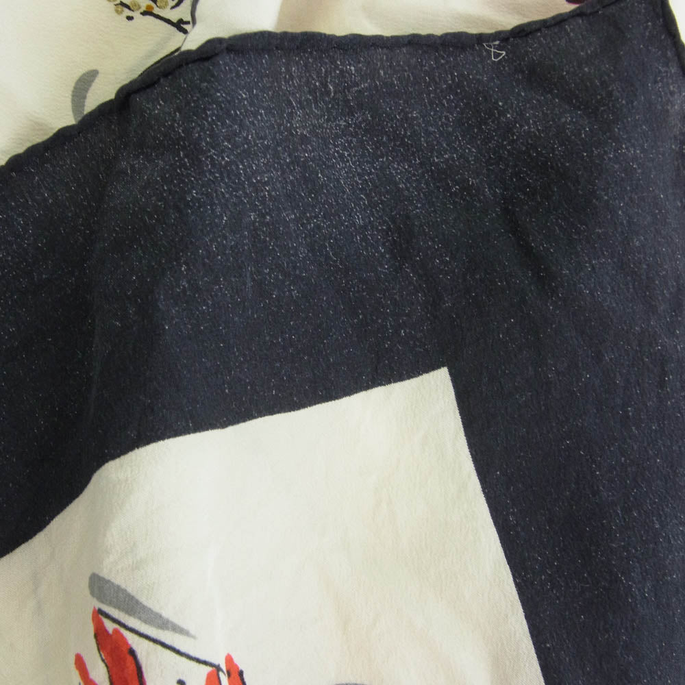 CHANEL シャネル マドモアゼル 大判 シルク スカーフ マルチカラー系【中古】