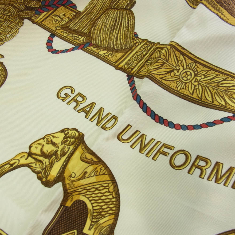 HERMES エルメス カレ90 GRAND UNIFORME グランドユニフォーム シルク スカーフ マルチカラー系【中古】