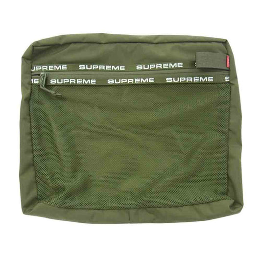 Supreme シュプリーム Organizer Pouch オーガナイザー ポーチ クラッチバッグ カーキ系【中古】