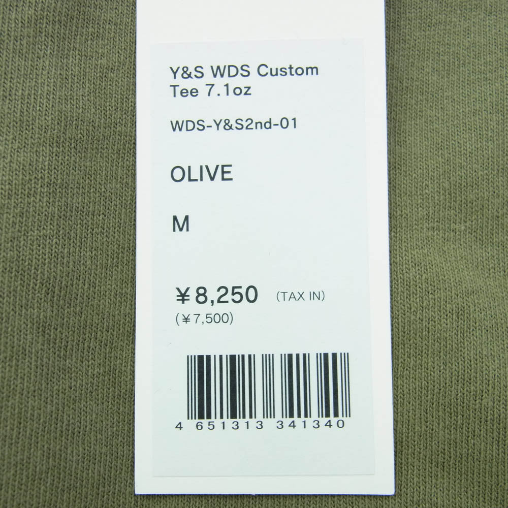 WIND AND SEA ウィンダンシー 22SS WDS-Y&S2nd-01 YOU AND SEA カスタム ロゴ Tシャツ オリーブ系 M【中古】