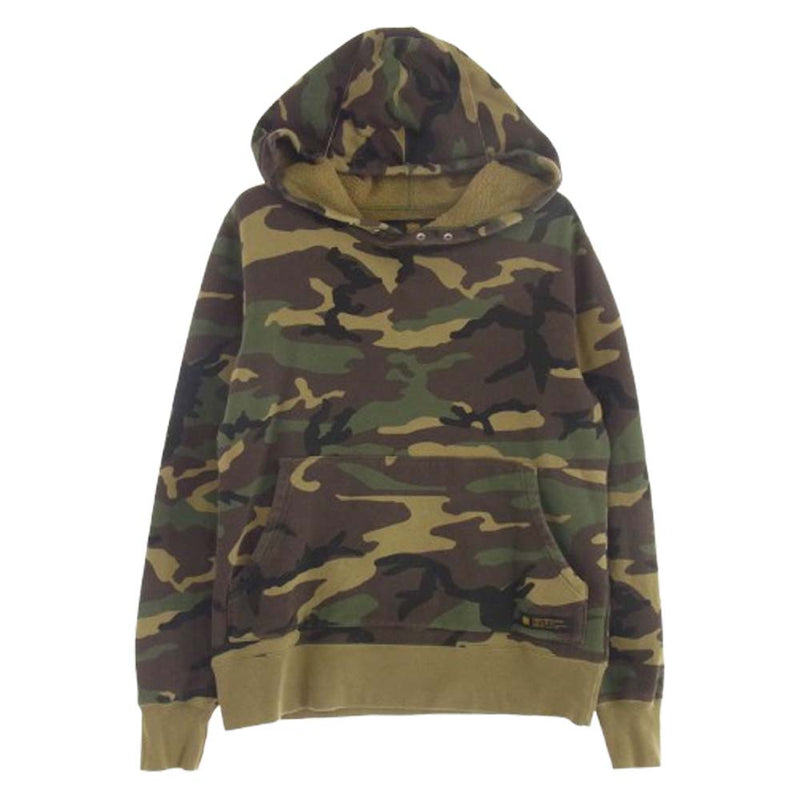 NEIGHBORHOOD ネイバーフッド CAM WOODLAND C-HOODED.LS カモ プルオーバー パーカー グリーン系 S【中古】