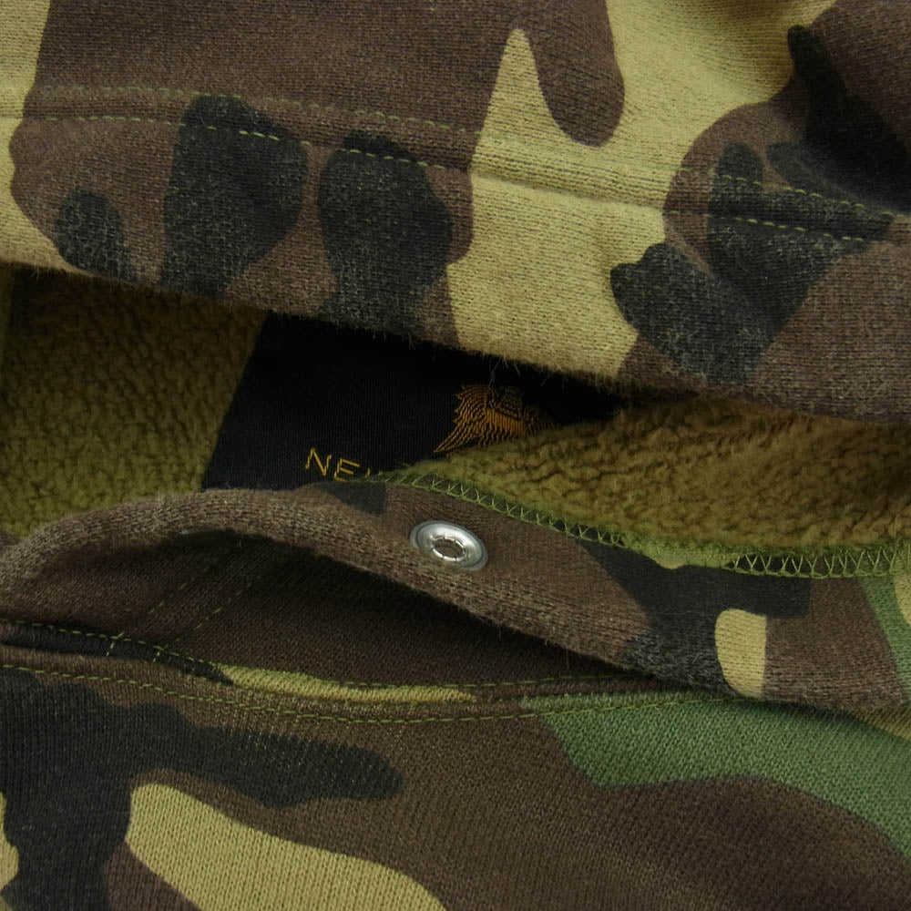 NEIGHBORHOOD ネイバーフッド CAM WOODLAND C-HOODED.LS カモ プルオーバー パーカー グリーン系 S【中古】