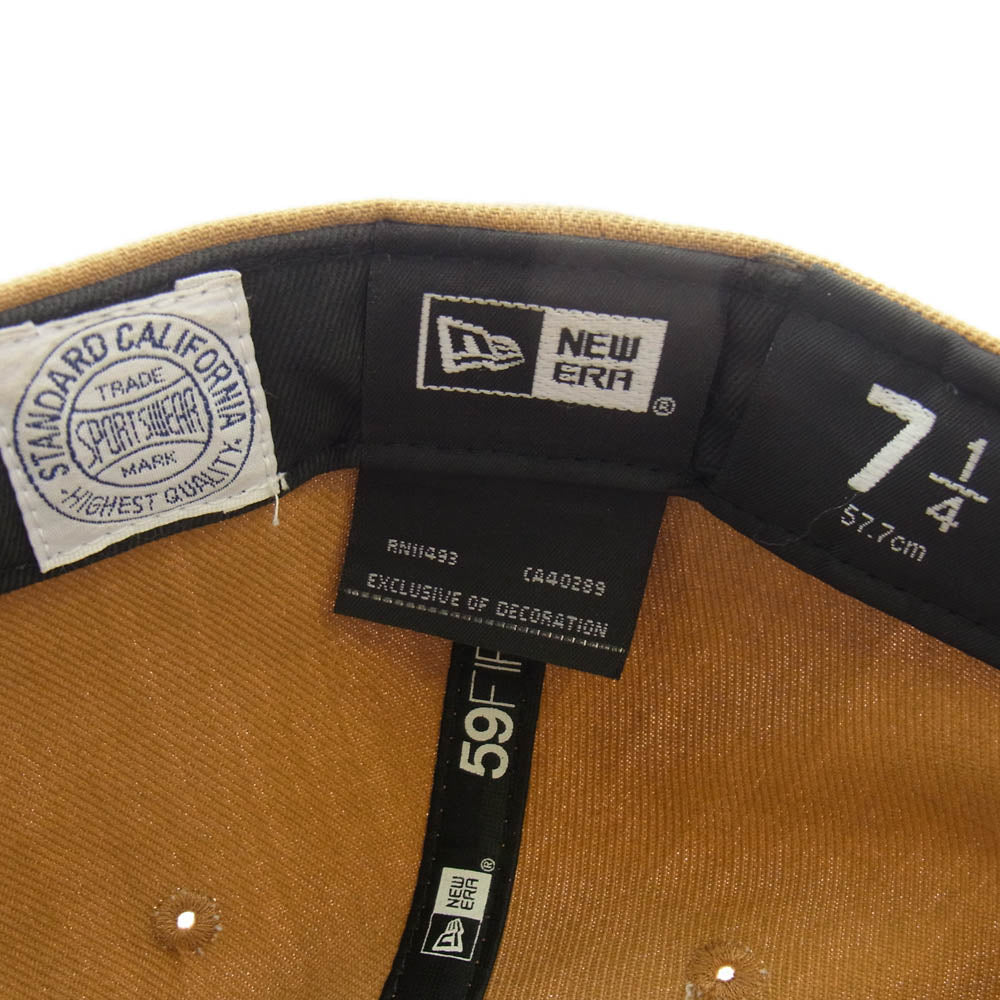 STANDARD CALIFORNIA スタンダードカリフォルニア NEW ERA ニューエラ SD ロゴ ベースボール キャップ ブラウン系【中古】