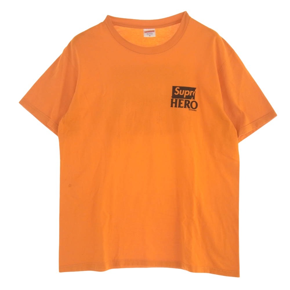 Supreme シュプリーム 22SS × ANTIHERO アンタイヒーロー Dog Tee ドッグ Tシャツ 半袖 オレンジ系 M【中古】