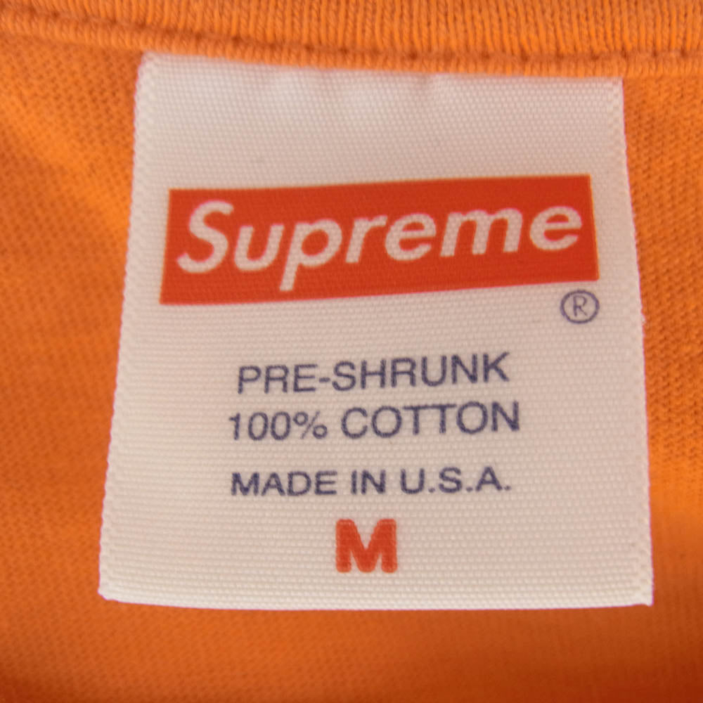 Supreme シュプリーム 22SS × ANTIHERO アンタイヒーロー Dog Tee ドッグ Tシャツ 半袖 オレンジ系 M【中古】