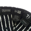 Supreme シュプリーム 19SS × NEW ERA ニューエラ Text Stripe New Era Cap テキストストライプ ベースボールキャップ ダークネイビー系【中古】