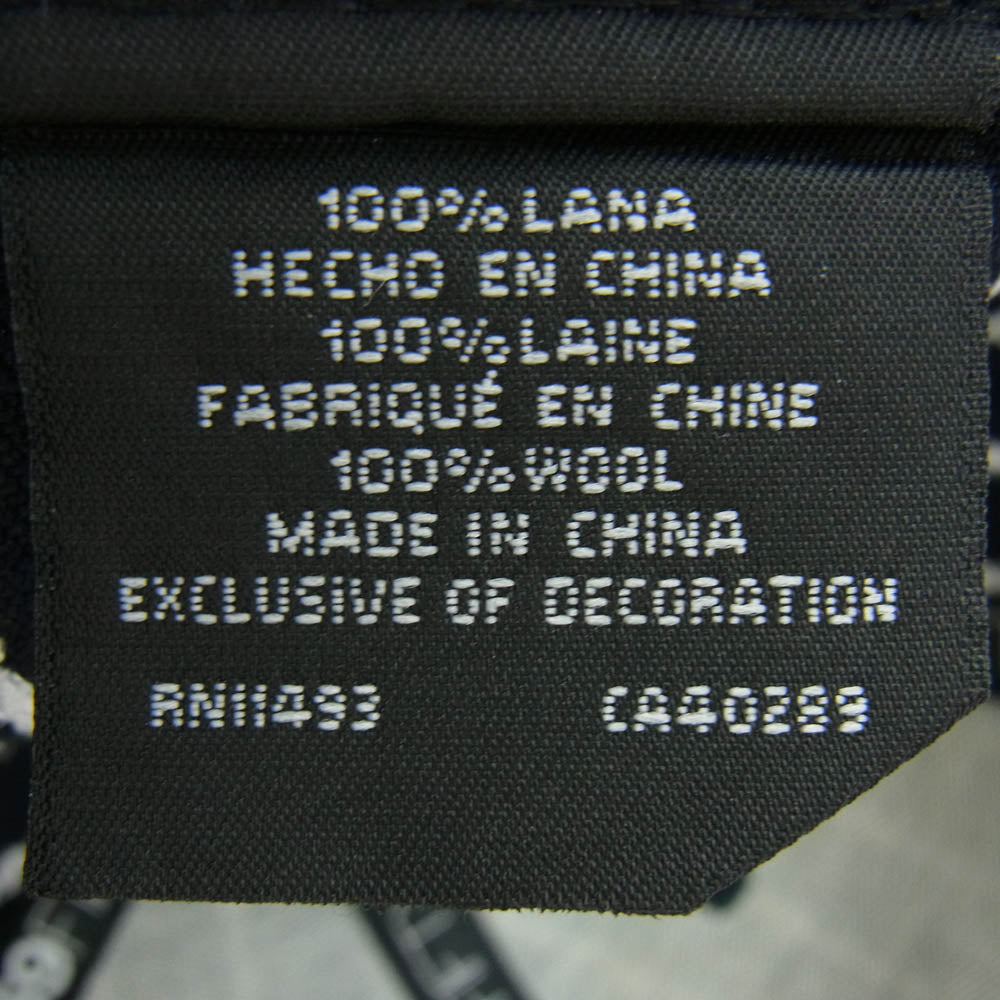 Supreme シュプリーム 19SS × NEW ERA ニューエラ Text Stripe New Era Cap テキストストライプ ベースボールキャップ ダークネイビー系【中古】