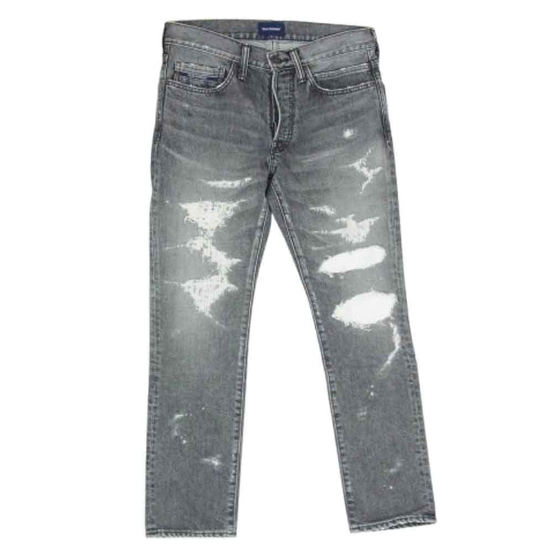 DESCENDANT ディセンダント 191WVDS-PTM03 リペア加工 ダメージ加工 DIN-4 02 DAMAGE JEANS デニム ジーンズ ブラック系 2【中古】