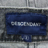 DESCENDANT ディセンダント 191WVDS-PTM03 リペア加工 ダメージ加工 DIN-4 02 DAMAGE JEANS デニム ジーンズ ブラック系 2【中古】