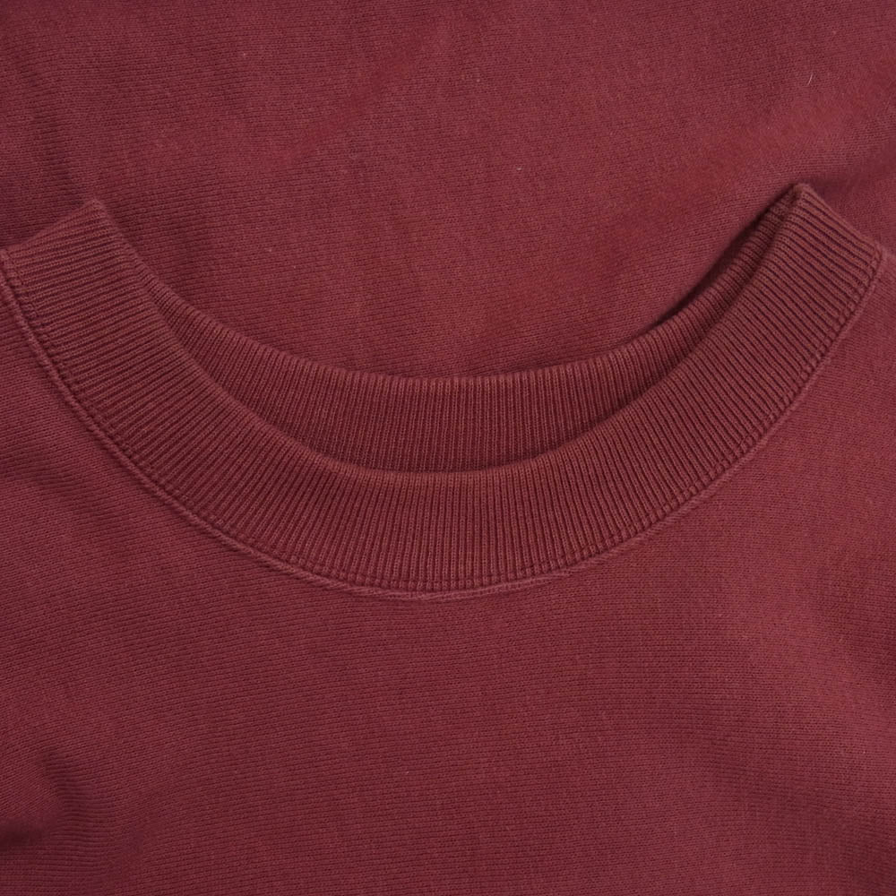 DESCENDANT ディセンダント × RON HERMAN ロンハーマン 19AW カレッジロゴ トレーナー スウェット エンジ系 2【中古】