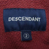 DESCENDANT ディセンダント × RON HERMAN ロンハーマン 19AW カレッジロゴ トレーナー スウェット エンジ系 2【中古】