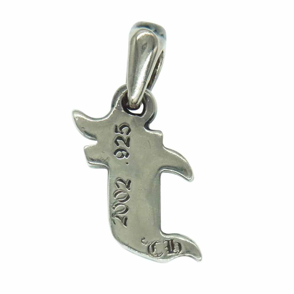 CHROME HEARTS クロムハーツ（原本無） ALPHABET CHARM アルファベット チャーム F エフ イニシャル ペンダント トップ シルバー系【中古】