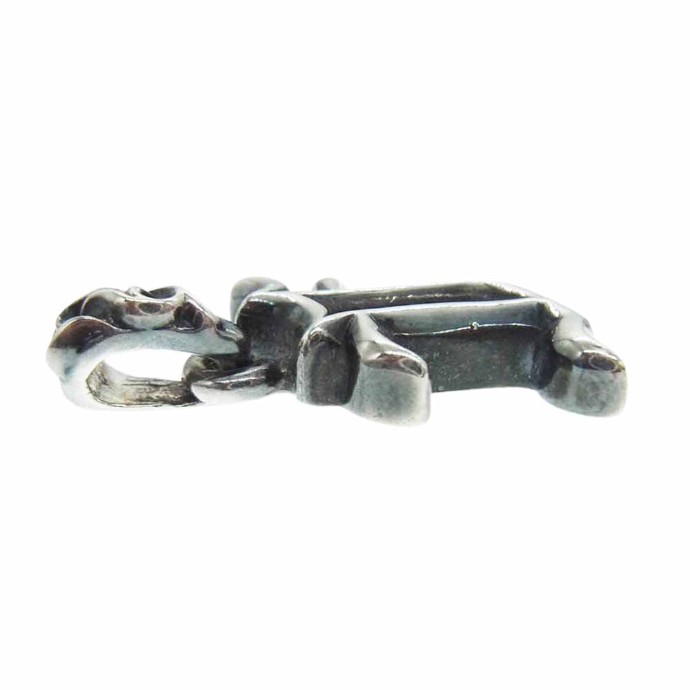 CHROME HEARTS クロムハーツ（原本無） ALPHABET CHARM アルファベット チャーム F エフ イニシャル ペンダント トップ シルバー系【中古】