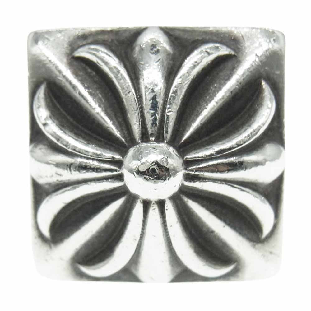 CHROME HEARTS クロムハーツ（原本無） AMS販売証明カード付属 CH PLUS PYRAMID CHプラス ピラミッド リング シルバー系 実寸20.5号【中古】