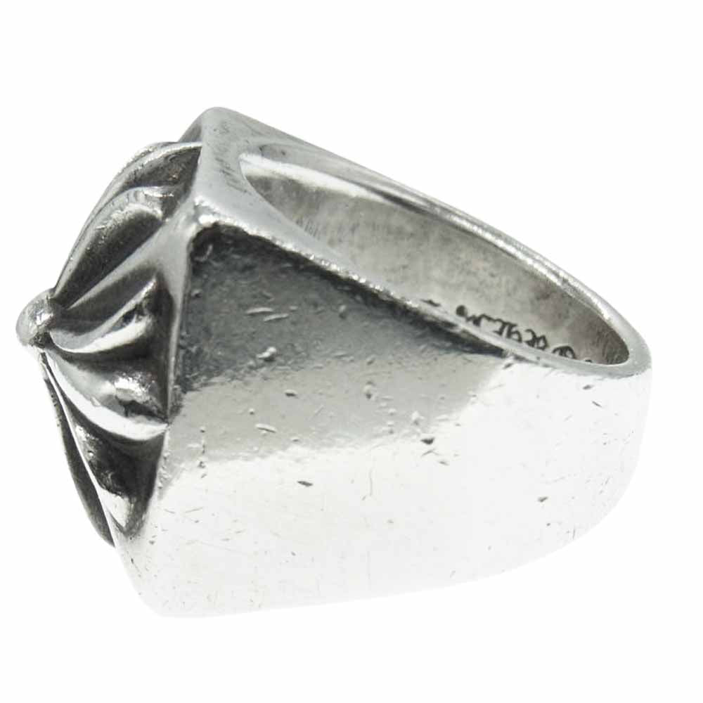 CHROME HEARTS クロムハーツ（原本無） AMS販売証明カード付属 CH PLUS PYRAMID CHプラス ピラミッド リング シルバー系 実寸20.5号【中古】