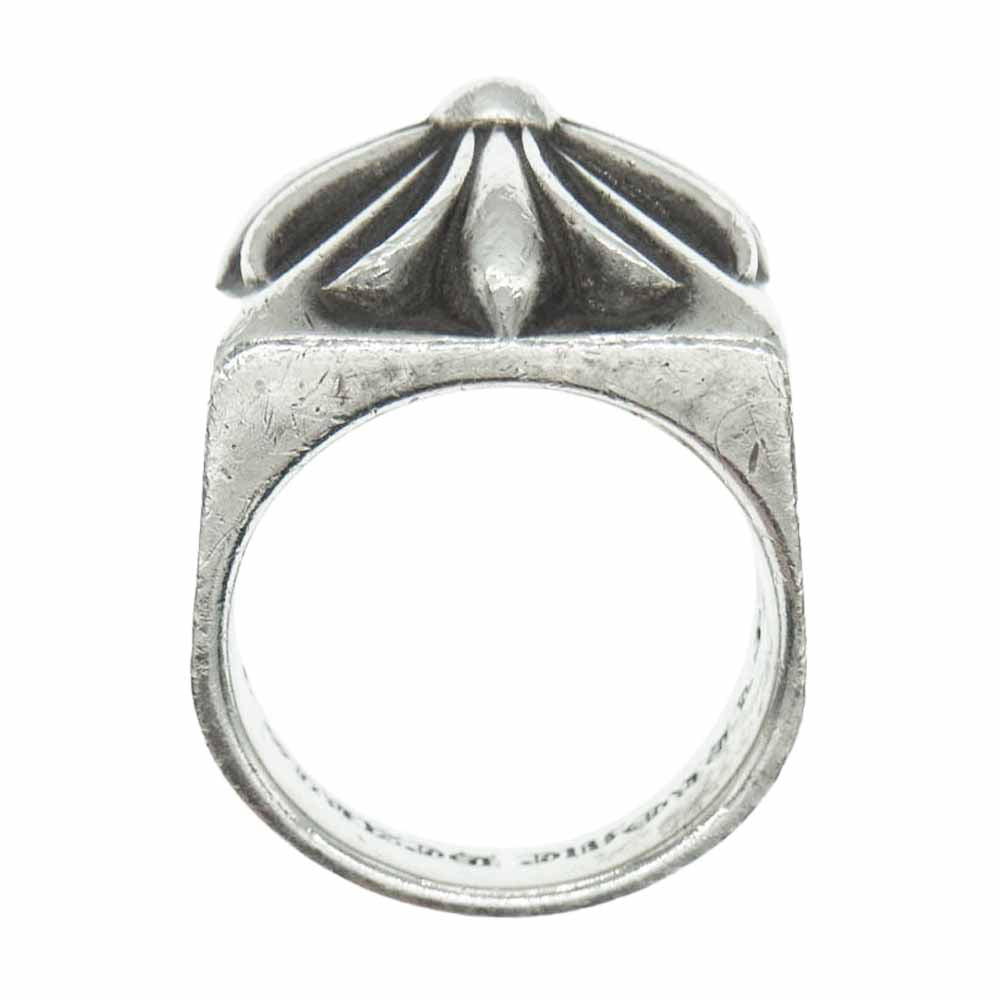 CHROME HEARTS クロムハーツ（原本無） AMS販売証明カード付属 CH PLUS PYRAMID CHプラス ピラミッド リング シルバー系 実寸20.5号【中古】